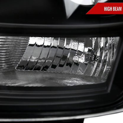 Spec-D 2003-2007 Cadillac CTS Halo Switchback Sequential LED Turn Signal Projector Black Headlights