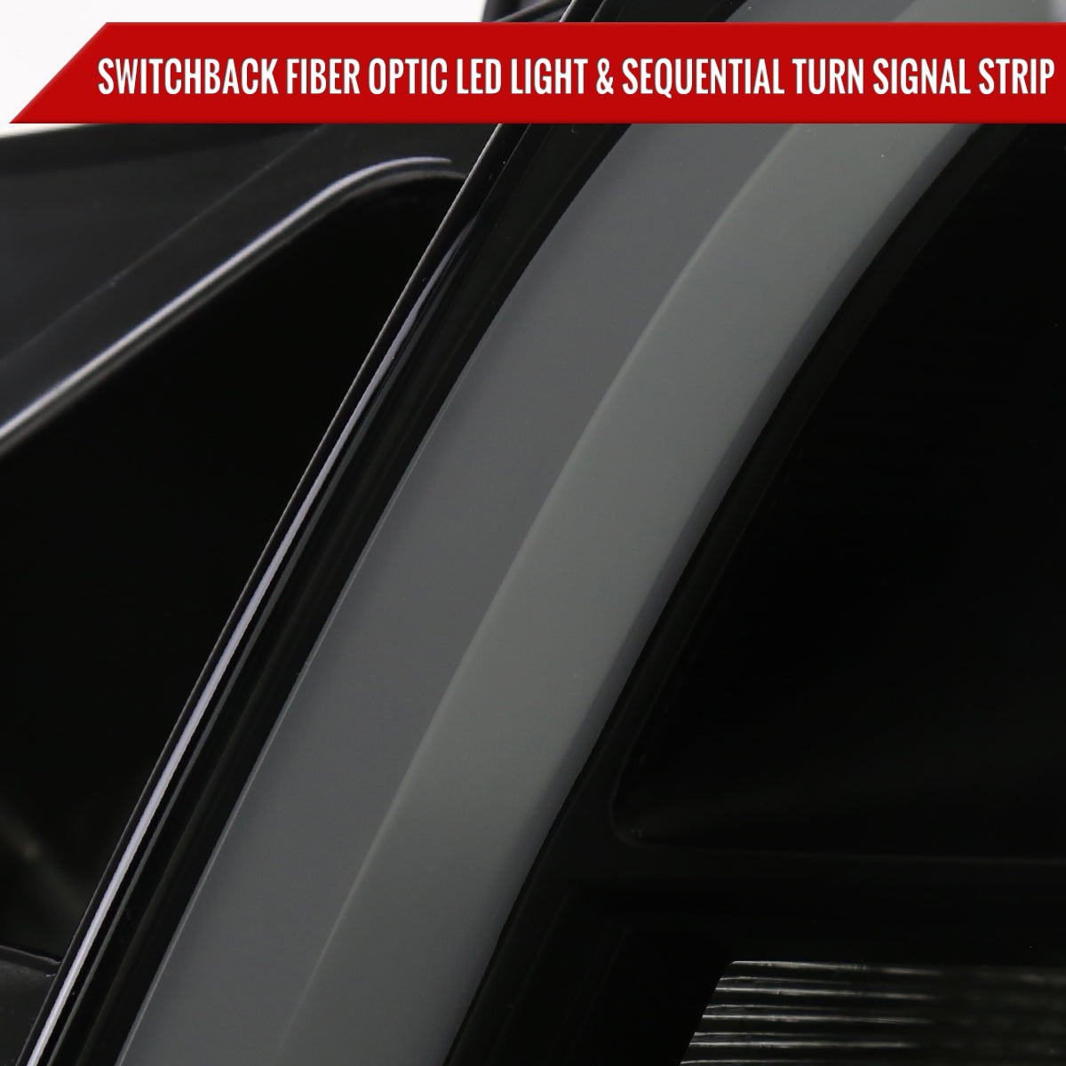 Spec-D 03 Cadillac CTS Blk smoked LED headlights