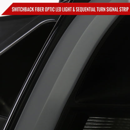 Spec-D 03 Cadillac CTS Blk smoked LED headlights