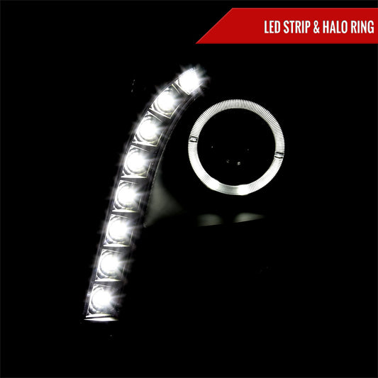 2004 Cadillac CTS Black smoked projector Spec-D smoked aftermarket headlights