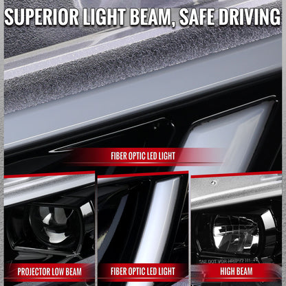 2017-2021 Civic Spec-D clear projector headlights switchback sequential LED DRL bar