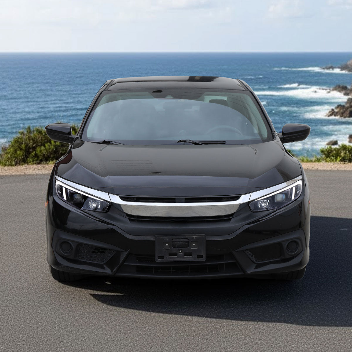 Restore clean OEM-plus look 2016-2021 Civic with Spec-D jet black projectors