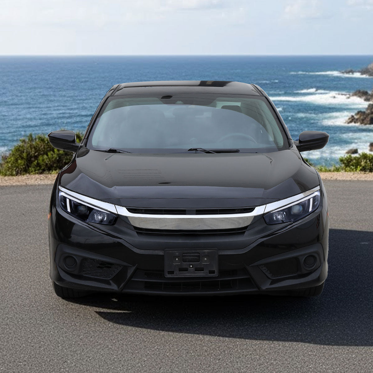 Restore modern front look 2016-2021 Civic with Spec-D smoked projector headlights