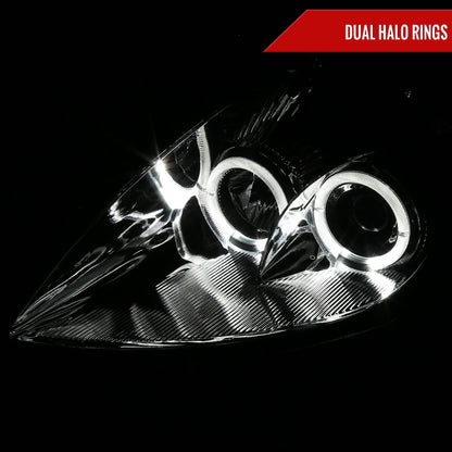 2001 Mitsubishi Eclipse Dual Pro Spec-D chrome aftermarket headlights