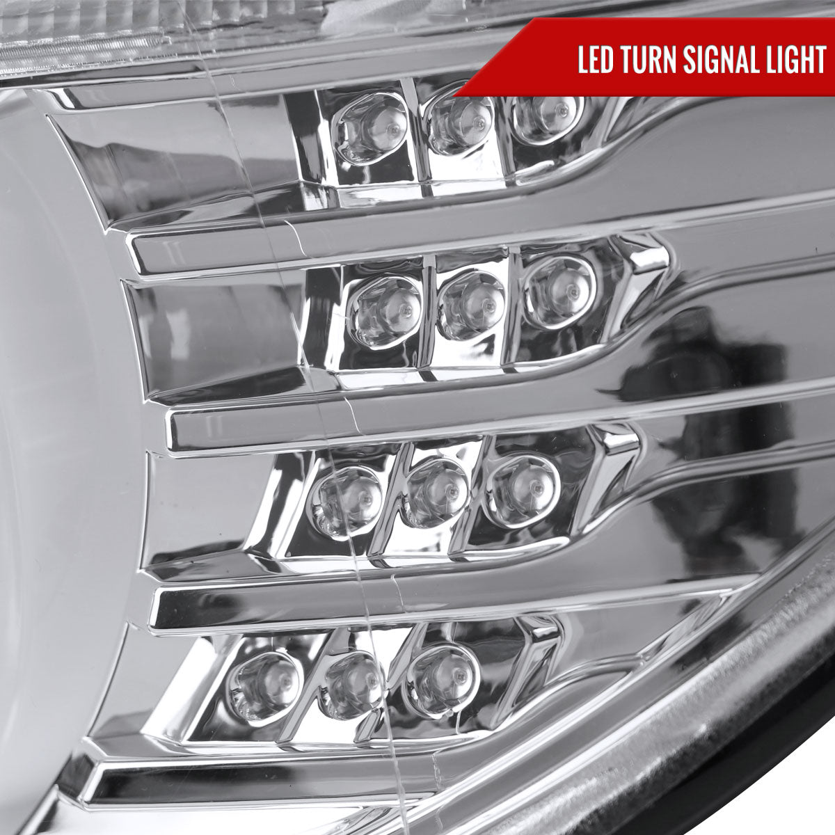Spec-D 12 F30 3-Series 4DR Dual chrome LED bar headlights