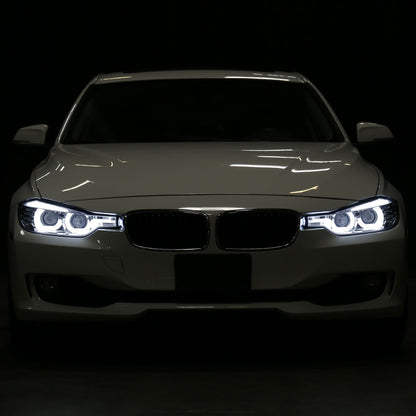 Spec-D 12 F30 3-Series 4DR Dual chrome headlights
