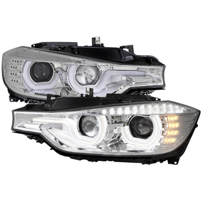 Spec-D 2012 F30 3-Series 4DR Dual chrome headlights upgrade