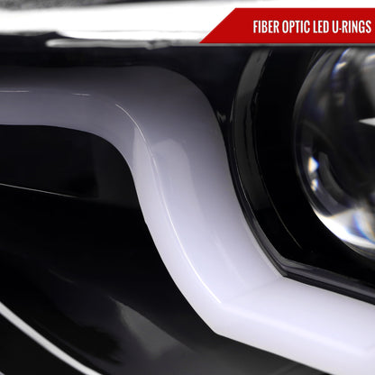 Spec-D 2012 BMW F30 3-Series 4DR black custom headlights