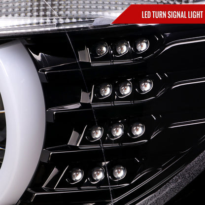 Spec-D 12 BMW F30 3-Series 4DR black headlights