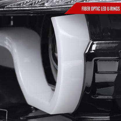 2015 F30 3-Series 4DR Dual Spec-D black headlights