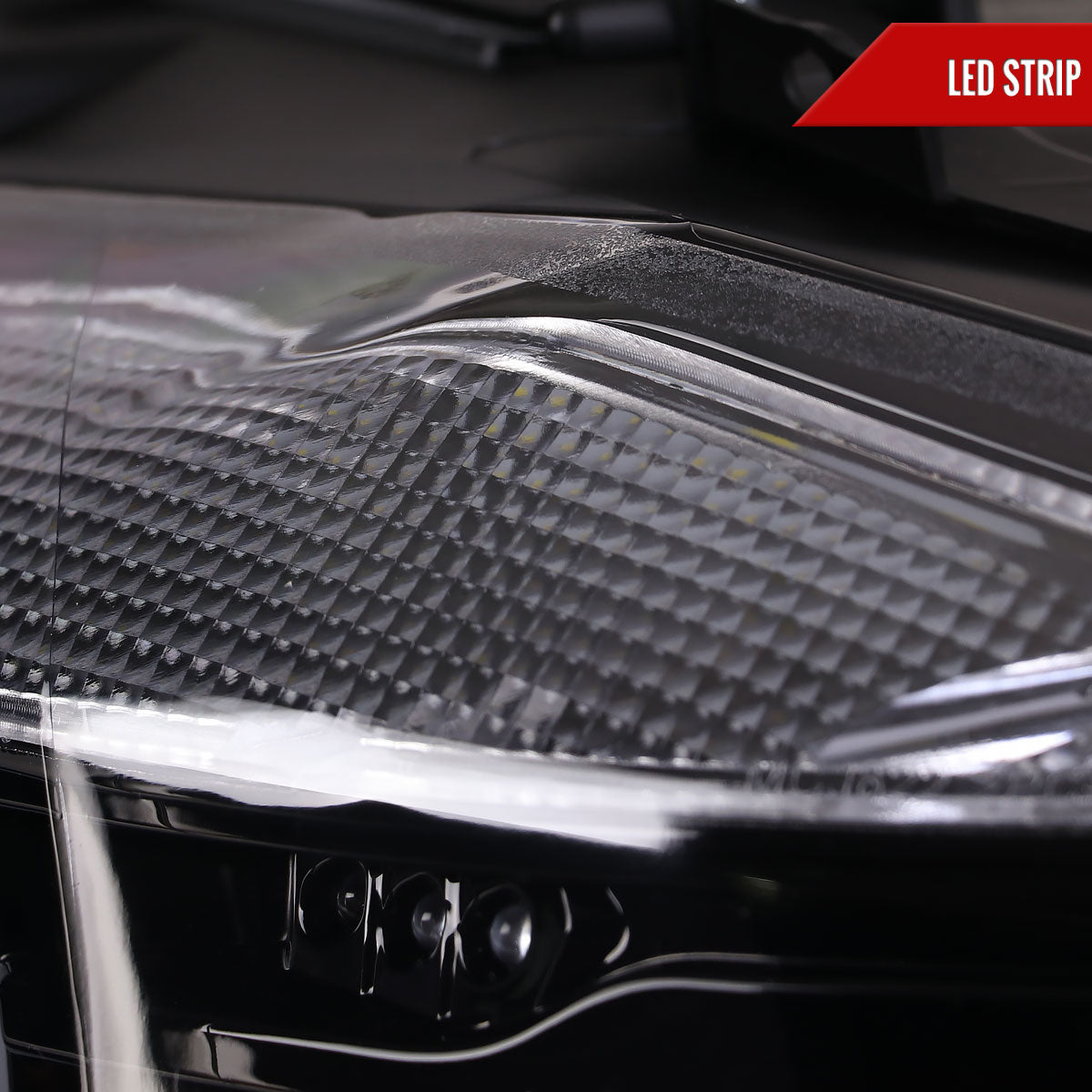 Spec-D 2012-2015 F30 3-Series 4DR Dual U-Bar Projector J Black Headlights