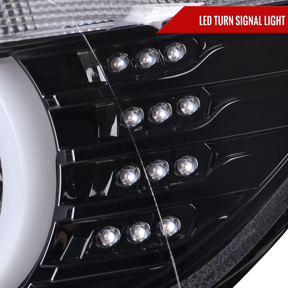 Spec-D 2012-2015 F30 3-Series 4DR Dual U-Bar Projector J Black Headlights