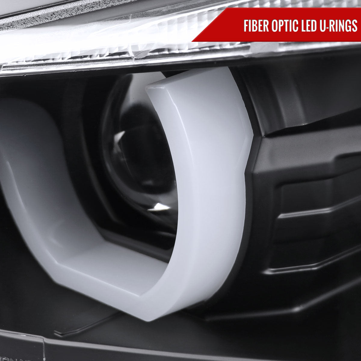 2015 F30 3-Series 4DR Dual Spec-D black Projector headlights