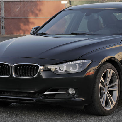 15 F30 3-Series 4DR Dual Spec-D black Projector lighting upgrade