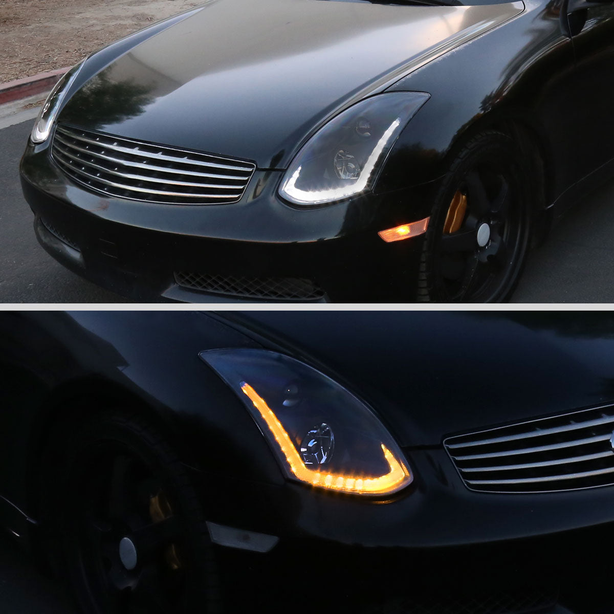 06 G35 2DR Pro Turn Spec-D black lighting upgrade