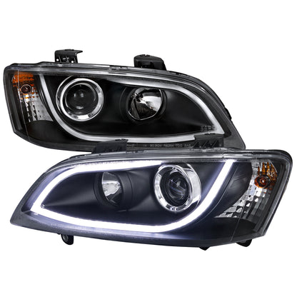 Spec-D 2008-2009 Pontiac G8 LED Bar Projector Black Headlights