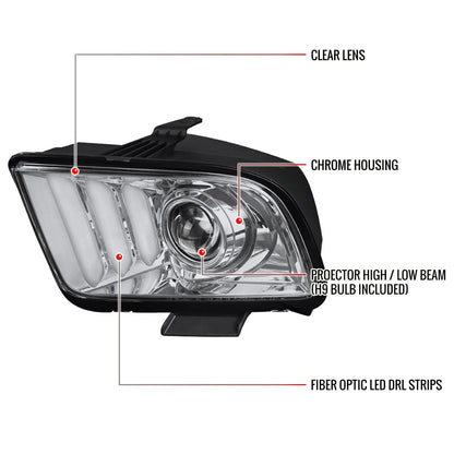 Spec-D Ford Mustang 07 Projector headlights
