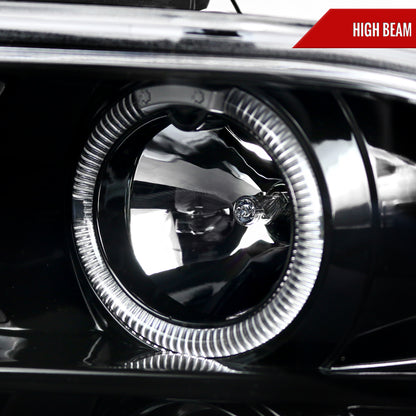 Spec-D 2005-2009 Ford Mustang Halo Projector J Black Headlights