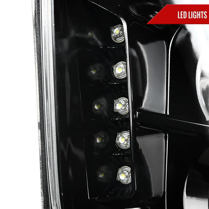 Spec-D 2005-2009 Ford Mustang Halo Projector J Black Headlights