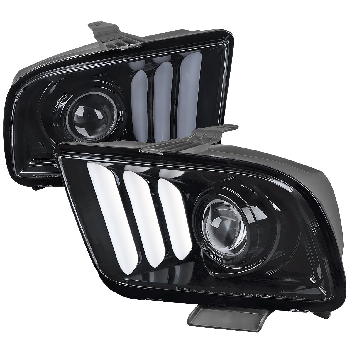Spec-D 2005 Ford Mustang chrome headlights upgrade