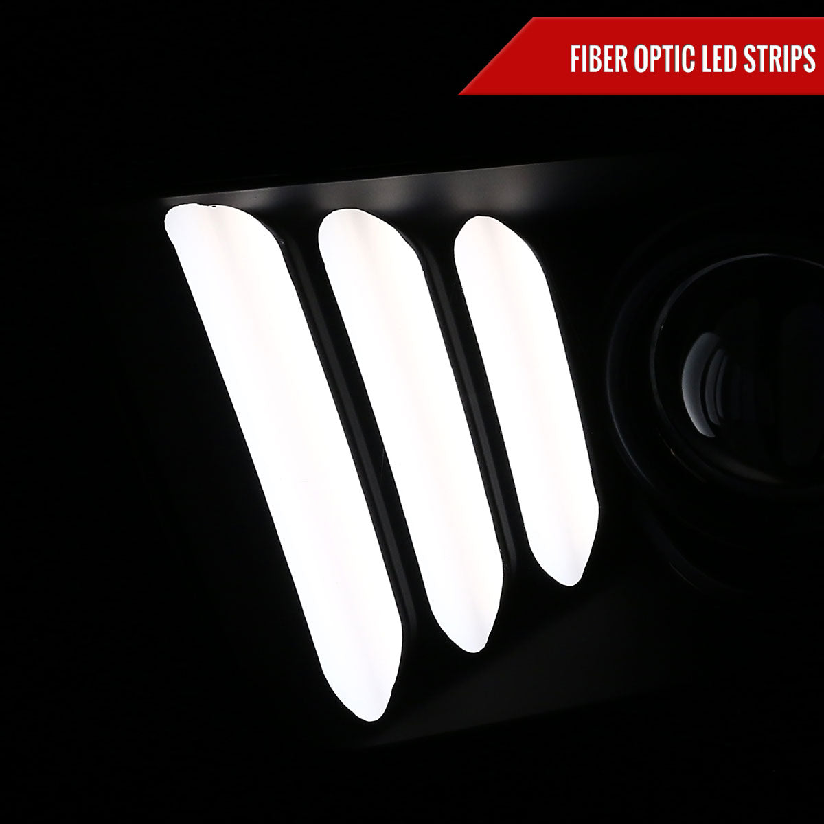 2006 Ford Mustang Spec-D matte black aftermarket headlights