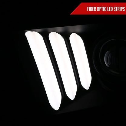 2006 Ford Mustang Spec-D matte black aftermarket headlights