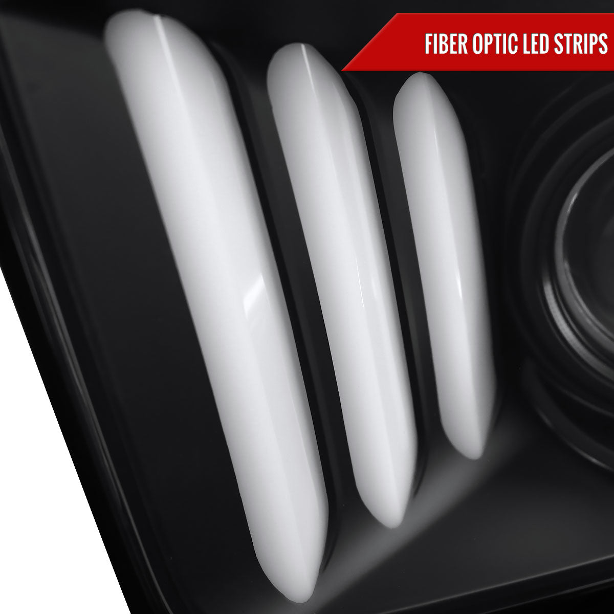 Spec-D 2005-2009 Ford Mustang LED Bar Projector Black Headlights