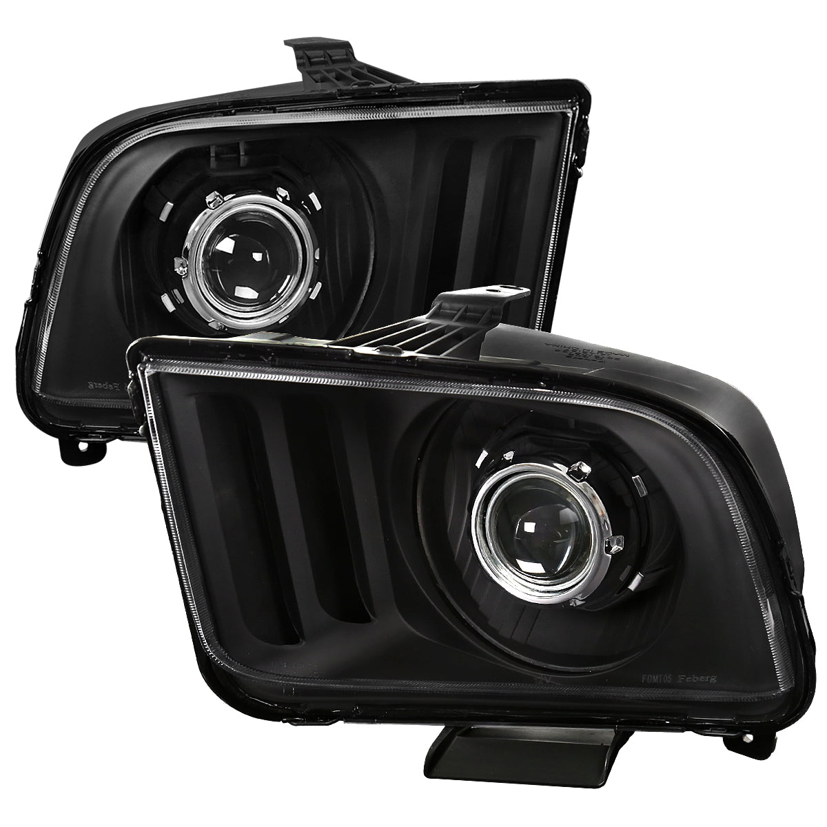 Spec-D 2005 Ford Mustang H1 bulb black headlights upgrade