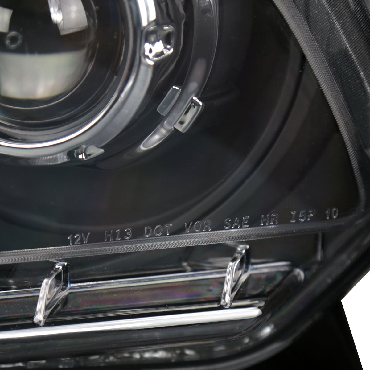 Spec-D 2010-2014 Ford Mustang Retrofit Style Projector Black Headlights