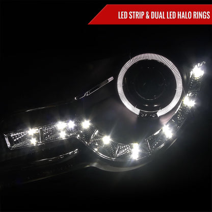 2007 VW Passat R8 Strip Spec-D black aftermarket headlights