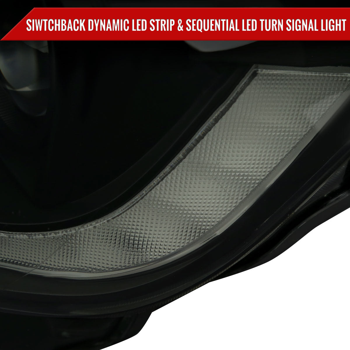 Spec-D 19 Ford Ranger black LED bar headlights