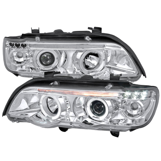 Spec-D 2001 BMW E53 X5 Dual chrome headlights upgrade