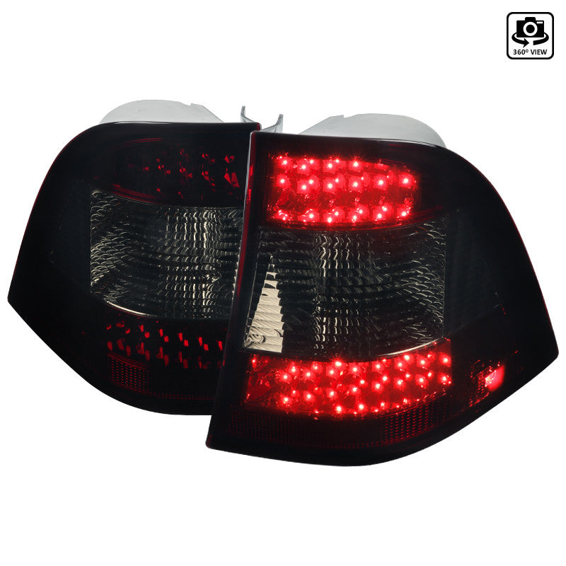 Spec-D 98-01 Mercedez M Class W163 Led Tail Lights Chrome Red Smoke Lens