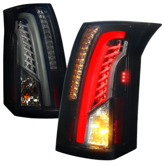 Spec-D 03-07 Cadillac Cts Led Tail Lights Black Smoke (LT-CTS03BBLED-TM)