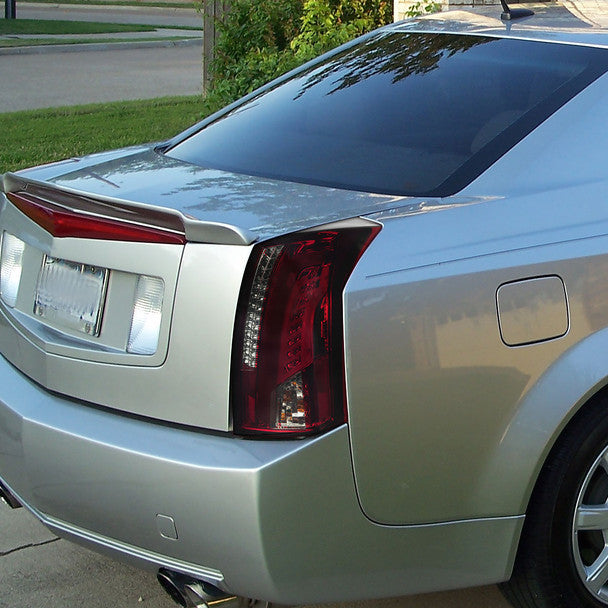 Spec-D 03-07 Cadillac CTS LED Tail Lights Red Smoked