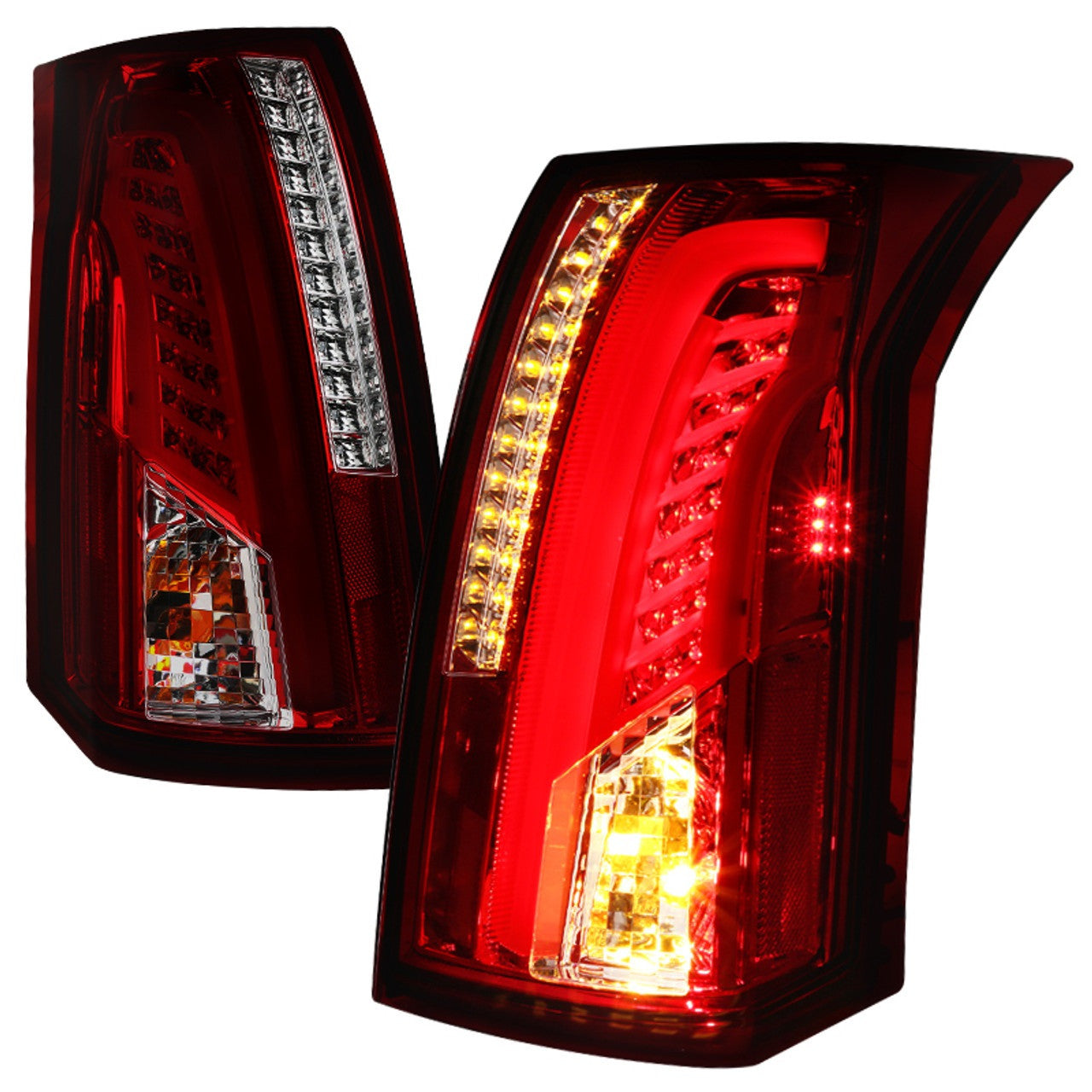 Spec-D 03-07 Cadillac Cts Led Tail Lights Red Smoke (LT-CTS03RGLED-TM)