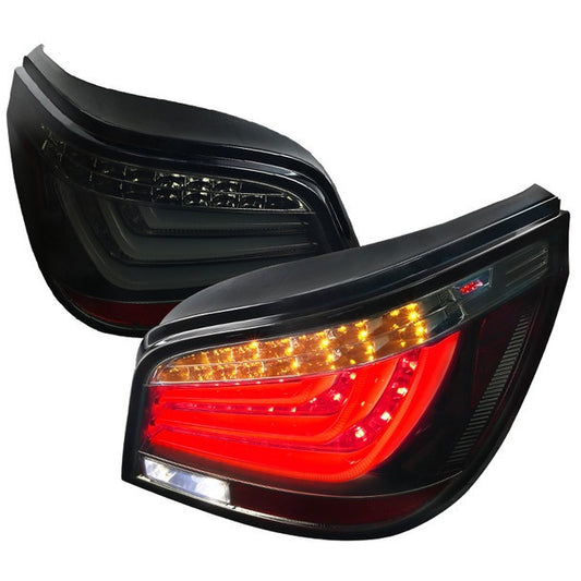 Spec-D 04-07 Bmw 530i 550i 545i E60 Smoke Led Tail Lights (LT-E6004BBLED-TM)