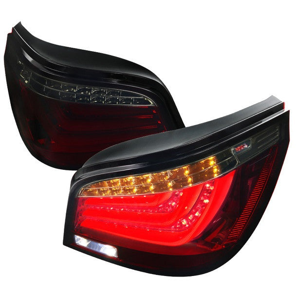 Spec-D 04-07 Bmw E60 525i 530i 550i 545i Led Tail Lights Red Smoke (LT-E6004RGLED-TM)