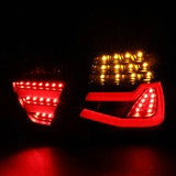 BMW 330i Led Tail Lights Black housing