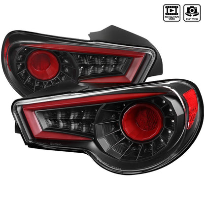 Spec-D 12-16 Scion/Subaru Frs Sequential Led Tail Lights Black Red Light Bar