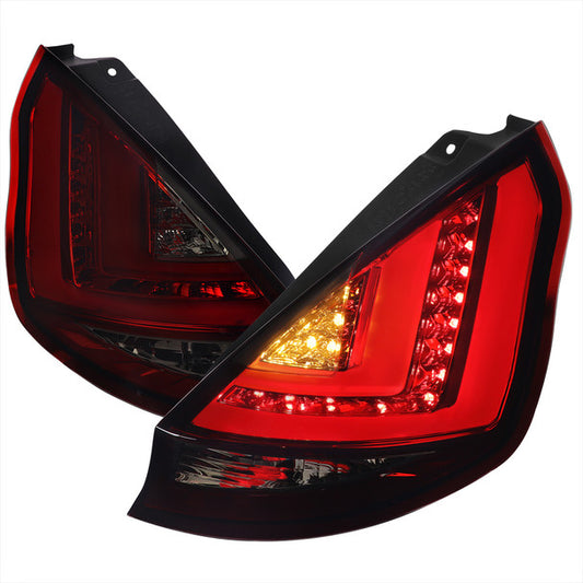 Spec-D 14-19 Ford Fiesta LED Tail Lights Red Smoke