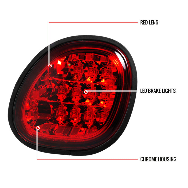 Spec-D 98-05 Lexus Gs300 Led Tail Lights Red Trunk Piece