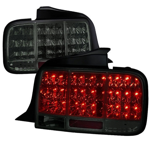 Spec-D 05-09 Ford Mustang 05-09 Ford Mustang Sequential Led Tail lights - Smoke (LT-MST05GLED-SQ-TM)