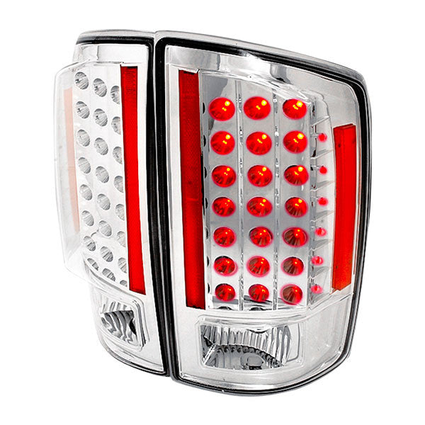 Spec-D 07-08 Dodge Ram Led Tail Lights Chrome