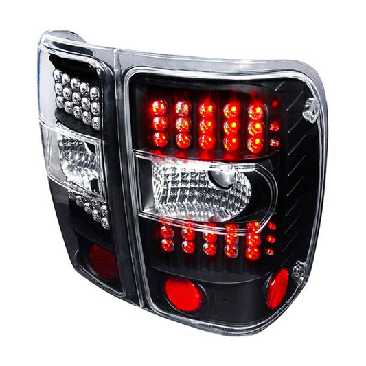 Spec-D 01-04 Ford Ranger Led Tail Lights Chrome