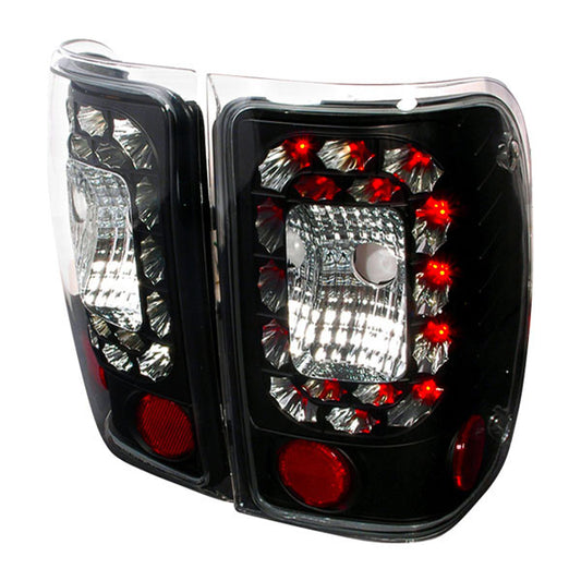 Spec-D 01-03 Ford Ranger Led Tail Lights Black