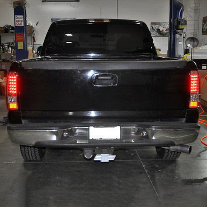 Spec-D 99-02 Chevrolet Silverado LED Tail Lights Chrome