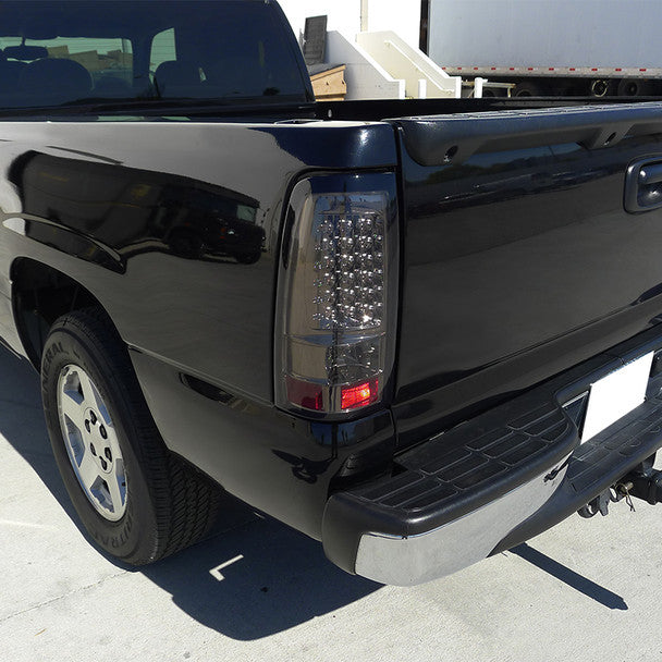 Spec-D 99-02 Chevrolet Silverado LED Tail Lights Smoked