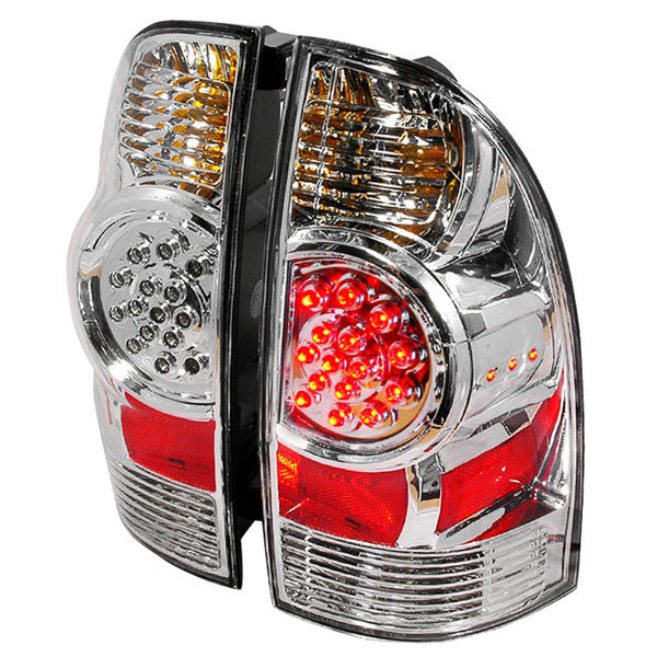 Spec-D 05-10 Toyota Tacoma Led Tail Lights Chrome