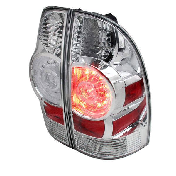 Spec-D 05-13 Toyota Tacoma Chrome Led Tail Lights